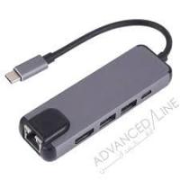 Hub Adaptateur USB-C 5-en-1 - HDMI, 2x USB, RJ45 Gigabit, Power Delivery - Neuf thumbnail 5