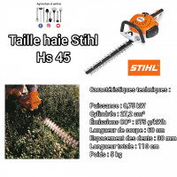 jardinage-taille-haie-thermique-stihl-hs45-hussein-dey-alger-algerie