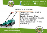 agricole-tondeuse-a-gazon-bosch-arm34-hussein-dey-alger-algerie