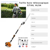 jardinage-taille-haie-telescopique-stihl-hl94-hussein-dey-alger-algerie