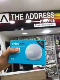 Echo Dot (5e génération, modèle 2022) avec horloge