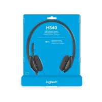 Casque ( ecouteurs / headset ) Logitech H340 Filaire anti parasites USB/Noir