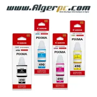 Bouteille d encre Canon GI-490 originales en pack