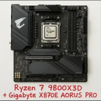 AMD RYZEN 7 9800X3D BOX + GIGABYTE X870E AORUS PRO + LIAN LI GA II 360MM WATERCOOLING