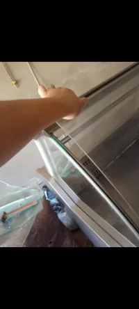 Frigo simaf 2m sice viande CGT 380v poussoir 10kg très spade Italie inox complet 