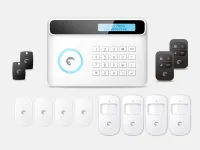 Kit Alarme Anti Intrusion Sans FIL GSM Appels & SMS 10 Détecteurs