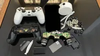 Lot de manettes et pièces détachées PS4 wii