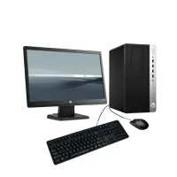 HP ProDesk 600 G3 - Intel Core i5-7500 3.40 GHz - 8 GB DDR4 SDRAM - 512 GB SSD - 24" FHD 1080p