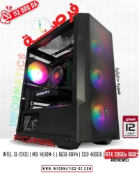 INFORMATICS PC FORSSA 04 | Intel i3-12100 | 16GB  | SSD 480GB | RTX 2060 SUPER 8GB 