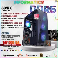 INFORMATICS CONFIG R84F-360 PC GAMER| RYZEN 5 8400F | RTX3060 12GB | RAM 16GB | 