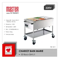 Chariot bain marie - MASTER