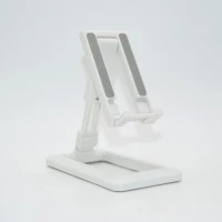 Support De Bureau Pliable - Pour Téléphone & Tablette - Blanc