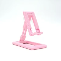 Support De Bureau Pliable - Pour Téléphone & Tablette - Rose