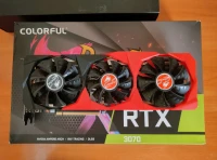 RTX 3070 8GB COLORFUL BATTLE AX. Produit Original Venue De USA