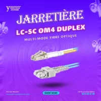 Jarretière Fibre Optique LC-SC Multi-Mode DUPLEX OM4