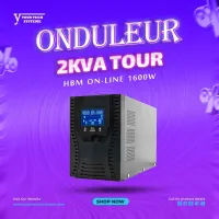 Onduleur HBM CYE2K 2KVA / 1600W On-Line Interactive, Format Tour