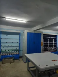 Pvc ورشة زجاج دوبل فيتراج و 4ماكينات 