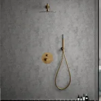 COLONNE DOUCHE ENCASTRE LINE GOLD IMEX