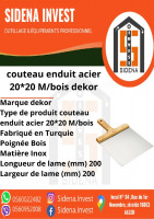 outillage-professionnel-couteau-enduit-acier-20x20-mbois-ref-057-dekor-zeralda-alger-algerie