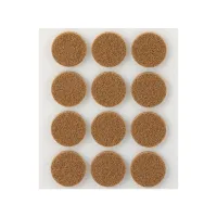TAMPONS FEUTRE ADHÉSIFS SYNTHÉTIQUES 22X3mm MARRON et BLANC INOFIX ART: 4072-4 - 2+ {1 BLISTER 12pc}