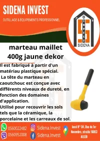 Marteau Maillet 400 G Jaune DEKOR