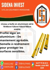stabila niveau a bulle aluminium serie 70 60cm 120cm 150cm 180cm