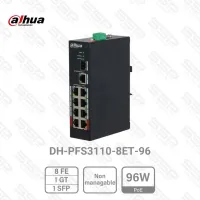 Switch Industriel 8 Port Fast Ethernet PoE 60W, 1 Port Gigabit Ethernet, 1 Port SFP, non mangeable