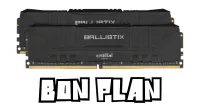 Ram DDR4 16go CRUCIAL BALLISTIX 2x8go 3200Mhz
