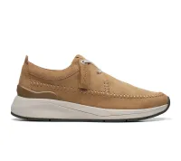 CLARKS CoastLiteWeave Dark Sand Suede