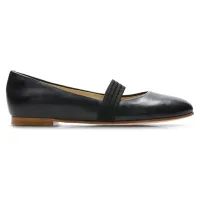 CLARKS Grace Faye Black Leather