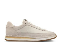 CLARKS CraftRun Lace White Suede