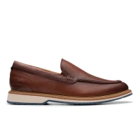 CLARKS Monahan Step Tan Leather