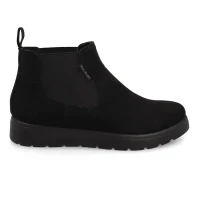 Cloth Woman Ankle Boot Black
