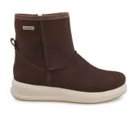 Leather Woman Boot Dark-Brown