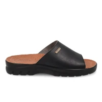 Synthetic Man Slipper Black