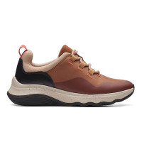 CLARKS Jaunt Lace Tan Combi