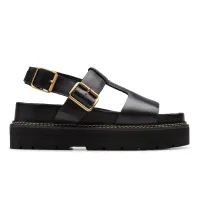Orianna Sky Black Leather