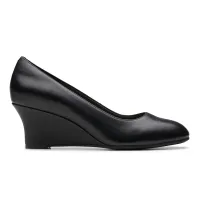 Olivette Pearl Black Leather
