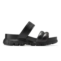Zerogrand Double Band Slide Sandals Black Black