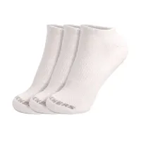 3Pk Unisex 1/2 Terry No Show White / Traditional