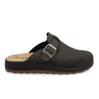 Leather Man Slipper Anthracite