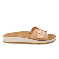 Leather Woman Slipper Deep Pink