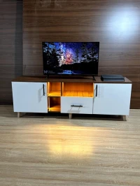 طاولة تلفاز عصرية بإضاءة LED