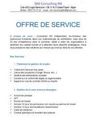 Consultant RH - Paie - recrutement - Social