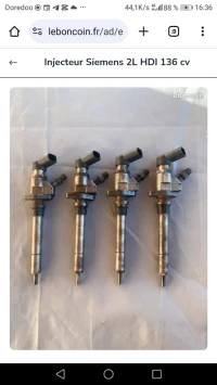 Injecteurs 407 hdi 2.0l 136/138 semens
