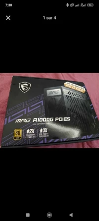 Alimentation 1000w 80+ golde full modulaire 