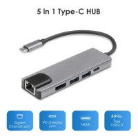 autre-type-c-5-en-1-usb-hub-4k-hdmi-rj45-adapter-30-hdtv-multifonction-blida-algerie
