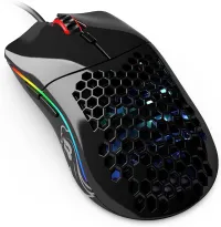 Souris Glorious GLOSSY BLACK Model O/ WHITE
