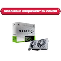 CARTE GRAPHIQUE MSI RTX5070 12G VENTUS X2 OC WHITE