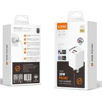CHARGEUR LDINIO FAST 20W USB-C USB-A A2318C